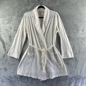 Gilligan & O'Malley Robe Women's M / L White 100% Cotton